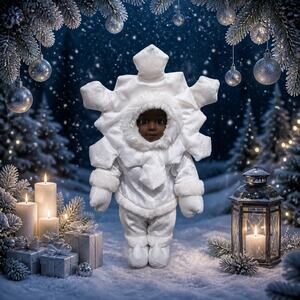 2002 Pan Asian Creations Animated / Musical "Let It Snow" Snowflake Doll Working